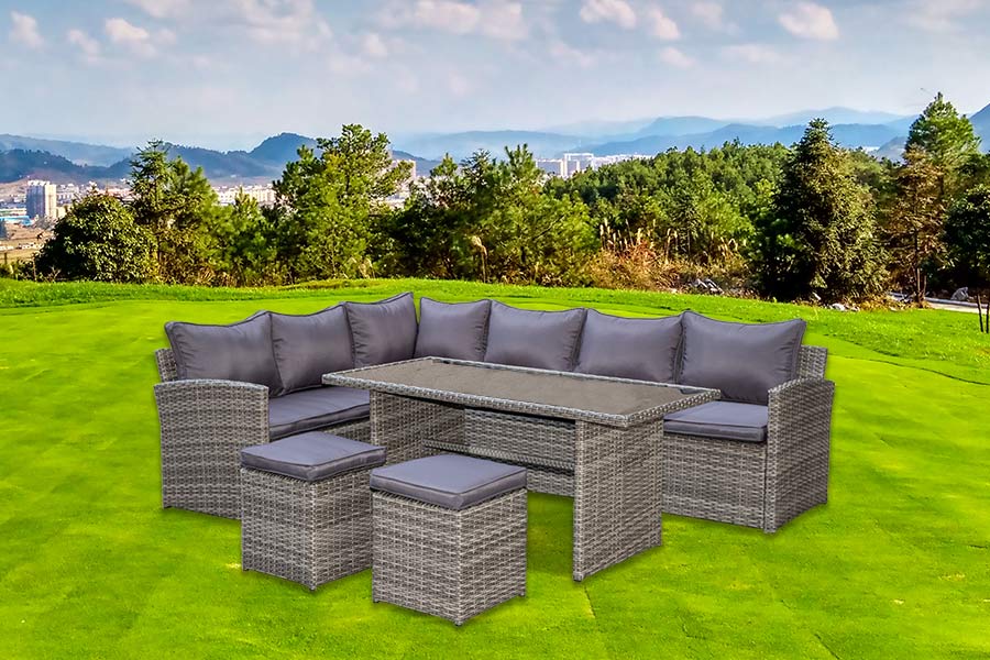 Set Makan Sofa Sudut 5pcs
